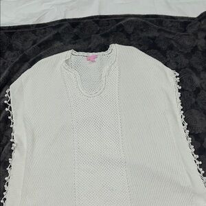 Ivory knit blouse